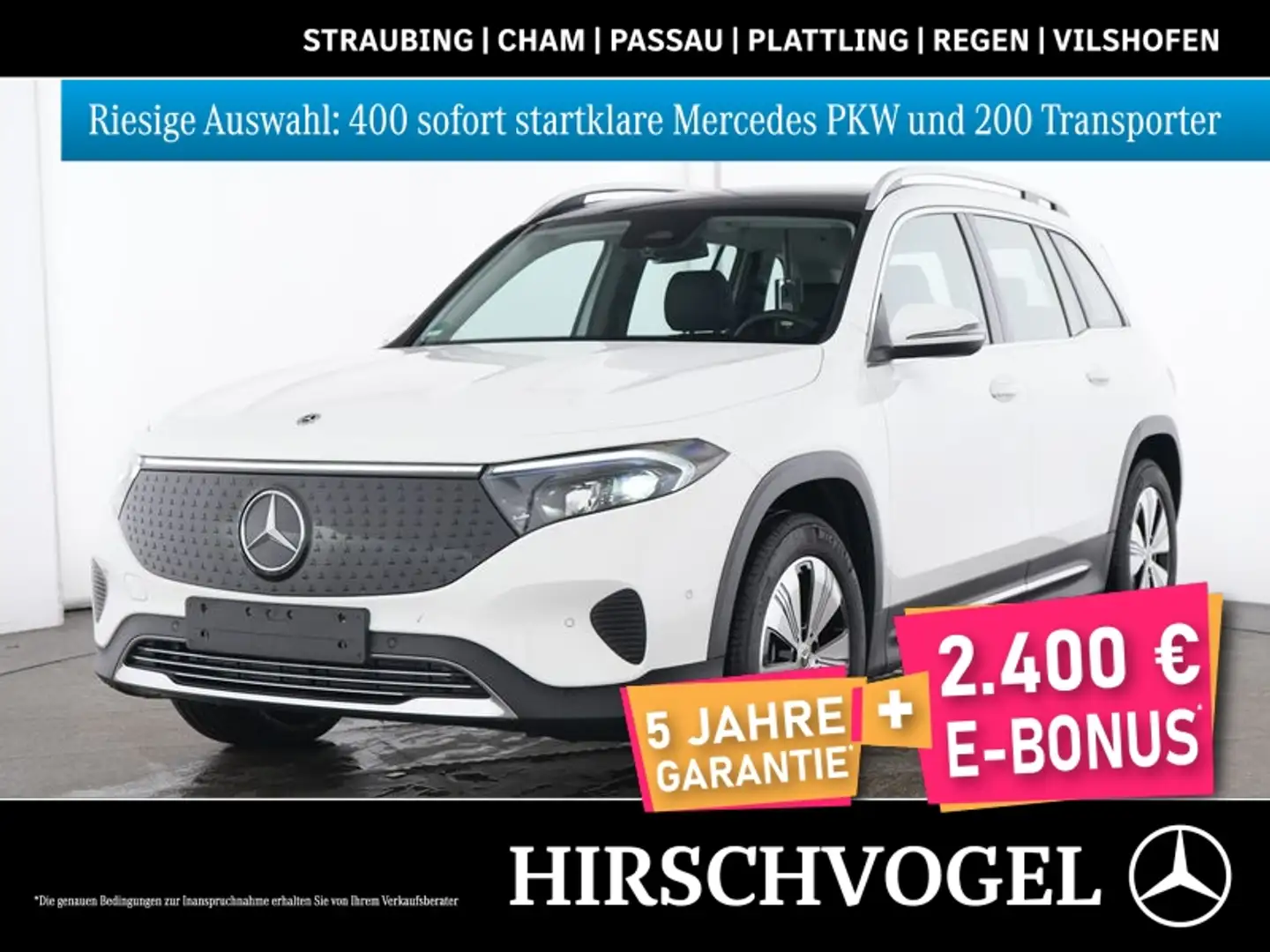 Mercedes-Benz EQB 300 4M Progressive+Pano+DISTRON+MBUX+Navi-Pr Weiß - 1