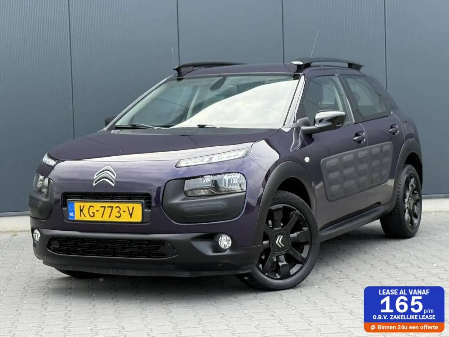 Citroen C4 Cactus 1.2 PureTech Feel Automaat - Led - Navi - Cruise - Paars - 1