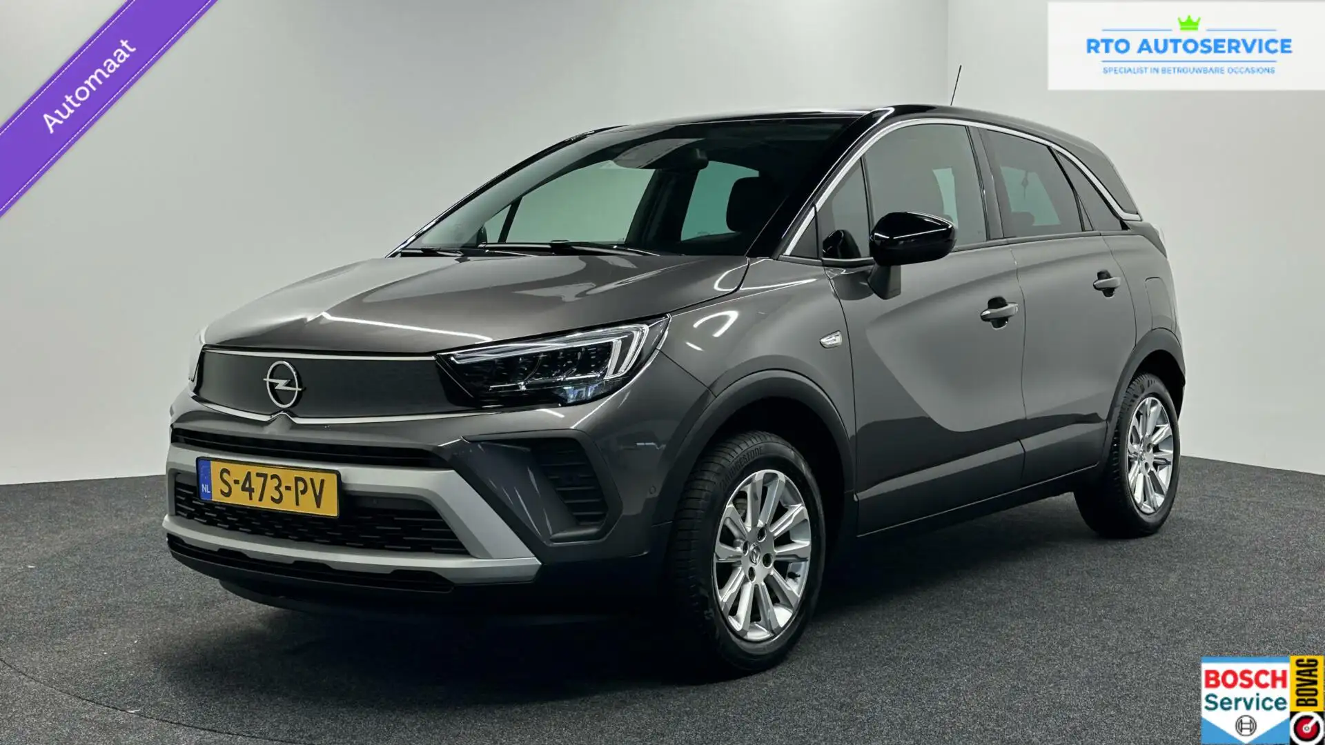 Opel Crossland 1.2 Turbo Elegance NAVI CAMERA AUTOMAAT Grijs - 1