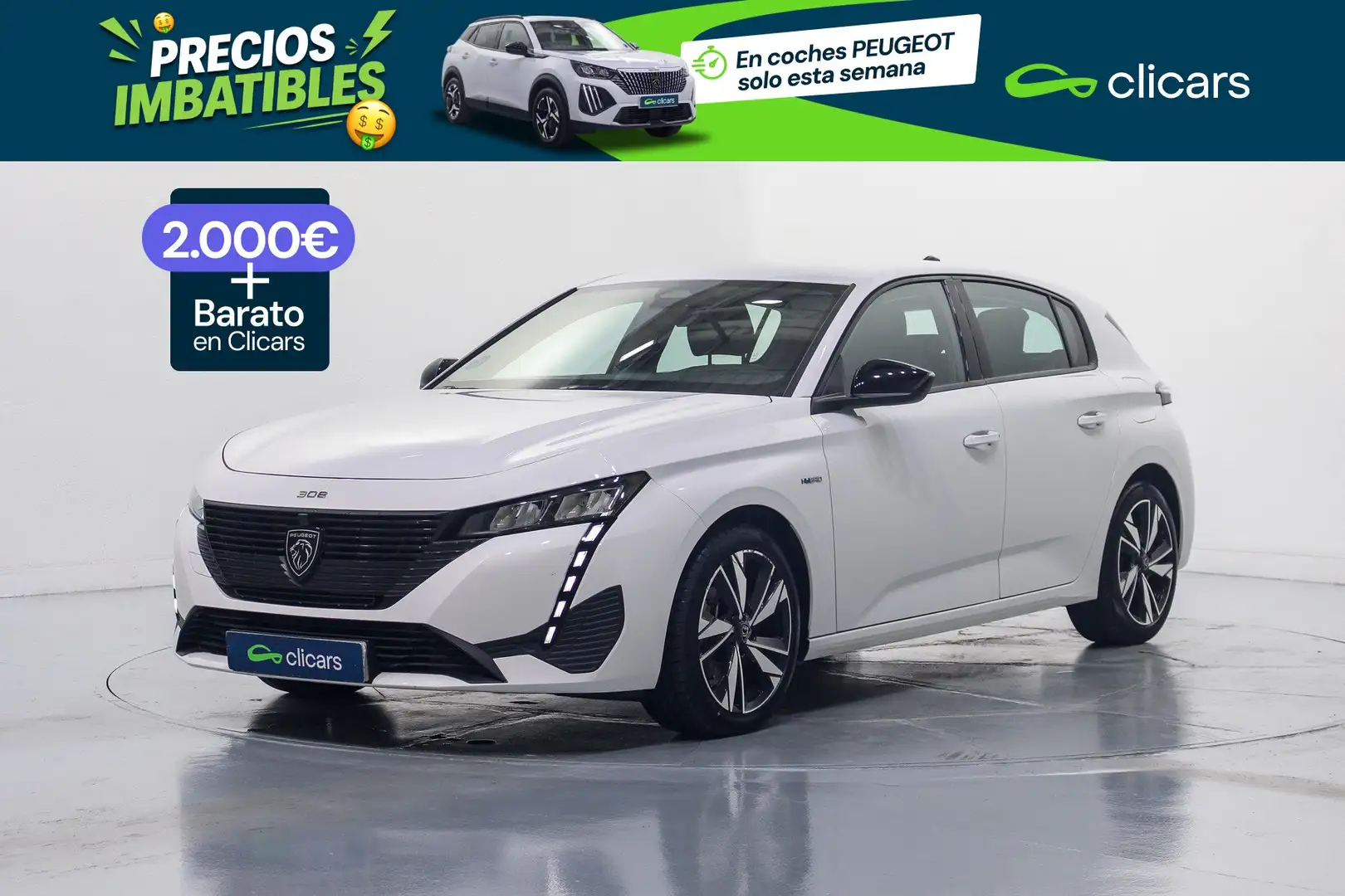 Peugeot 308 1.6 Hybrid Active Pack EAT8 180 Blanco - 1