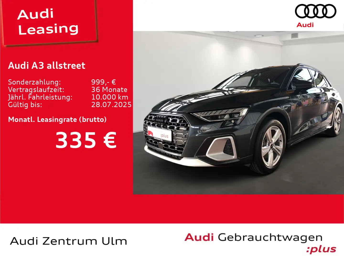 Audi A3 35 TDI S tronic AHK NAV+ R-KAM LED Grau - 1
