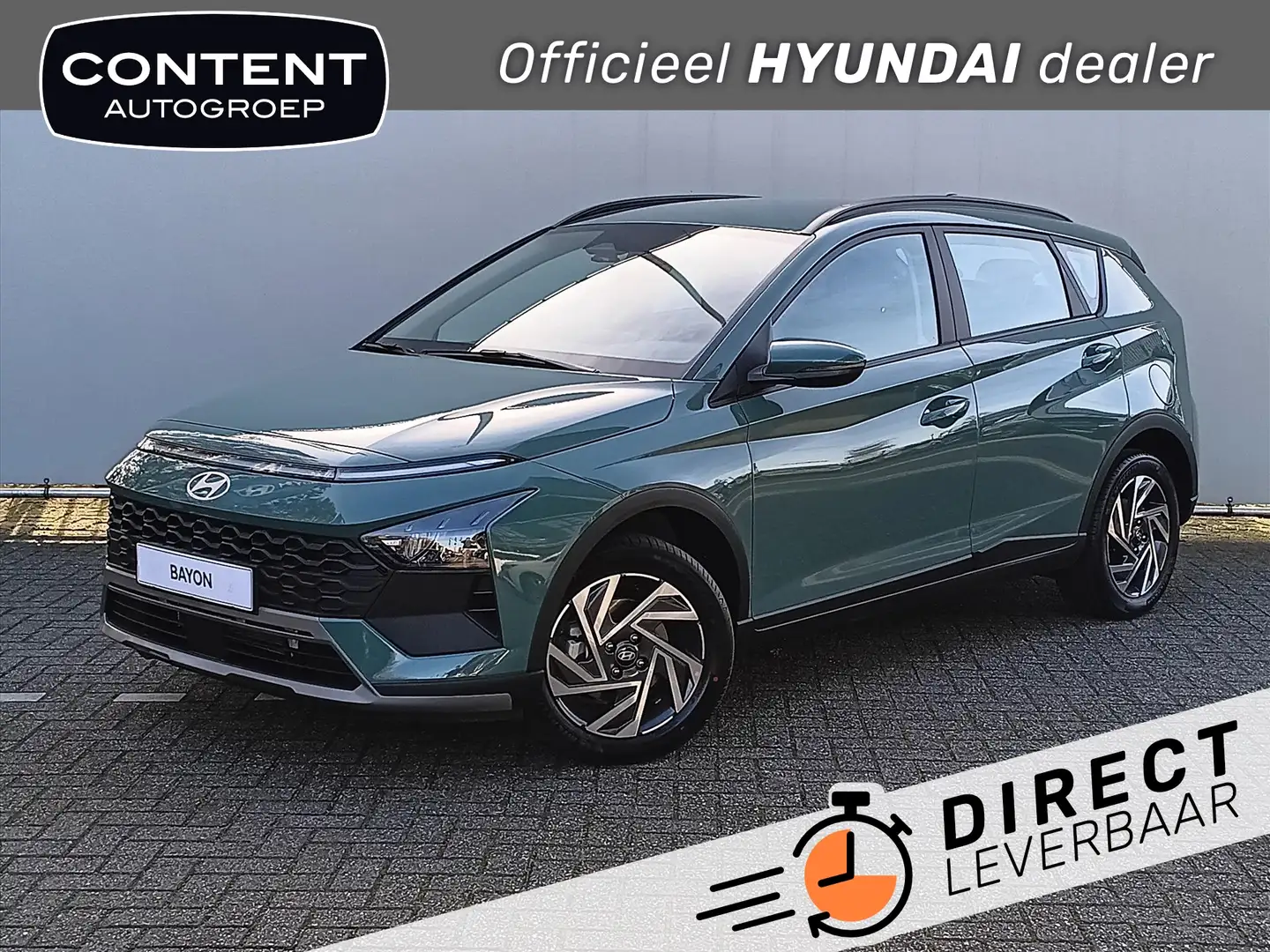 Hyundai BAYON 1.0 T-GDI 48V MHEV Comfort I VOORRAAD DEAL Groen - 1