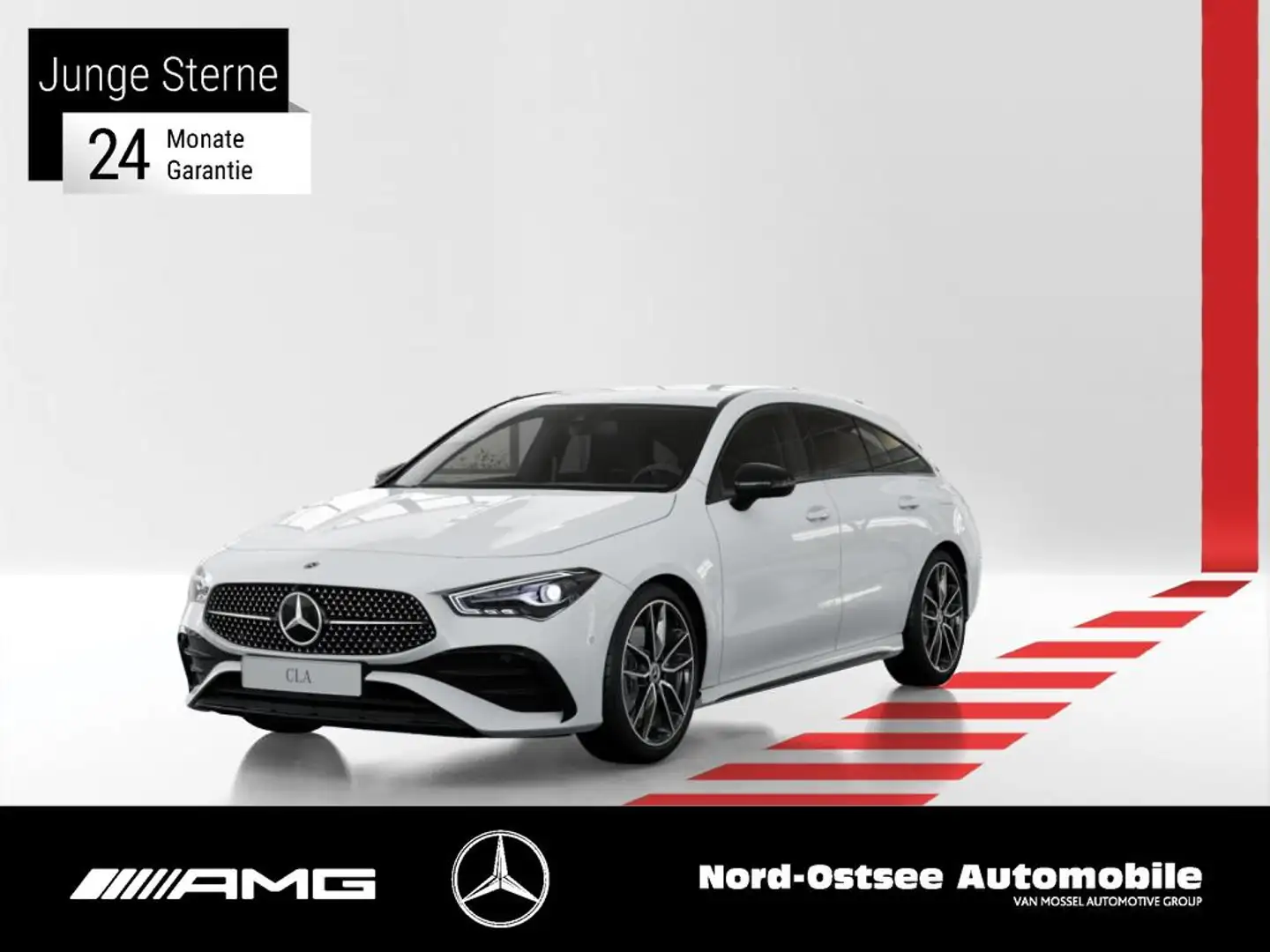 Mercedes-Benz CLA 200 d SB AMG NIGHT SHZ KLIMA LED Weiß - 1