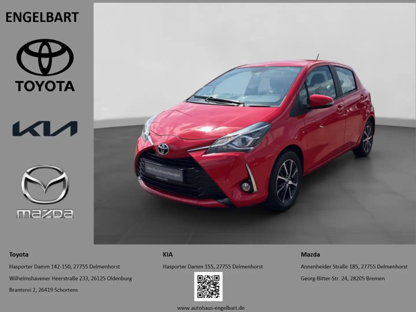Toyota Yaris Team D 1.5 Sitzheizung Kamera Spurhalteassistent Rot - 1