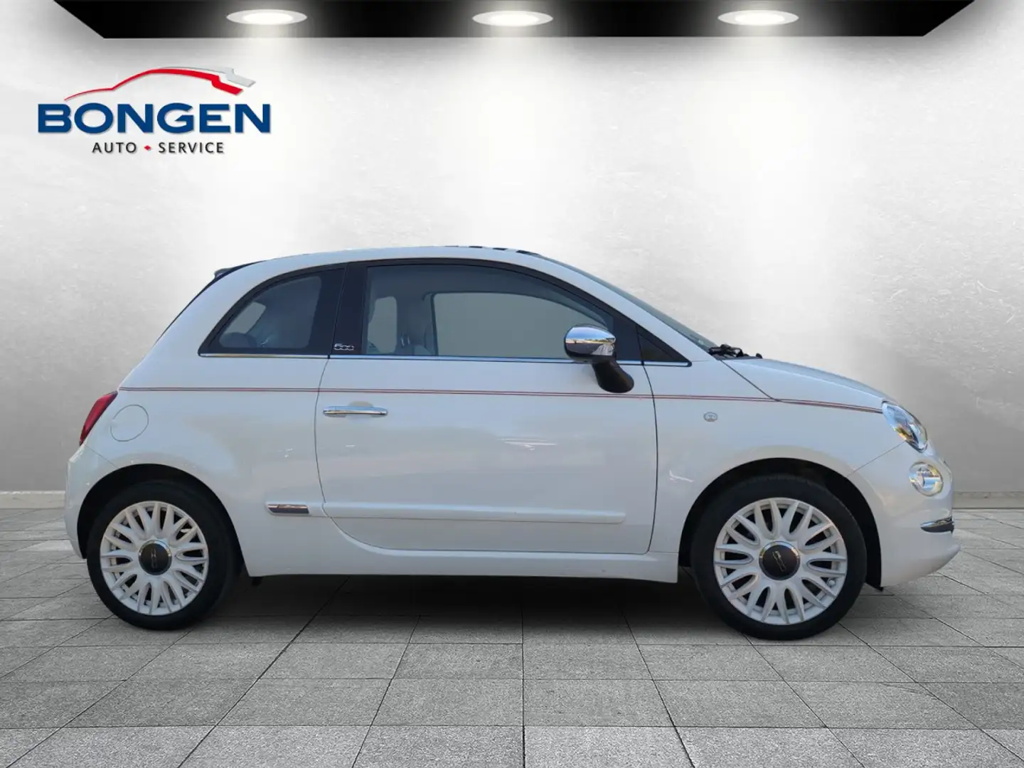 Fiat 500 Cabrio Dolce Vita Leder Einparkhilfe Apple Car Pla Weiß - 2