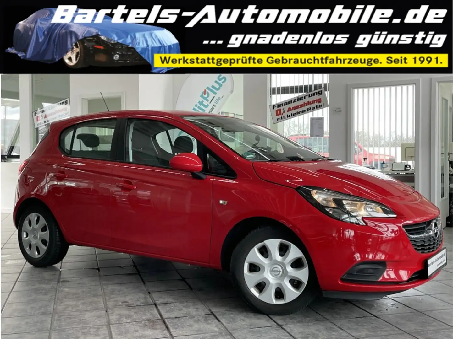 Opel Corsa E 1.2 Selection, 1.Hand, Klima, Bluetooth Rot - 1