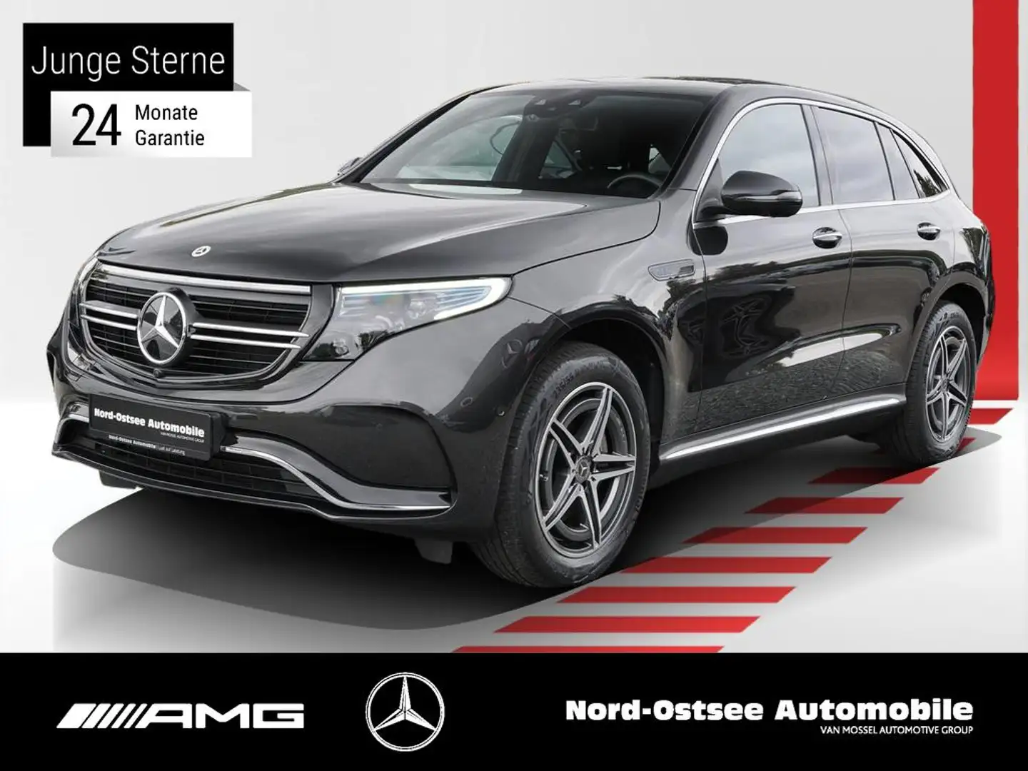 Mercedes-Benz EQC 400 4M AMG MULTIBEAM 360° HUD KEYLESS AMBIE Gri - 1