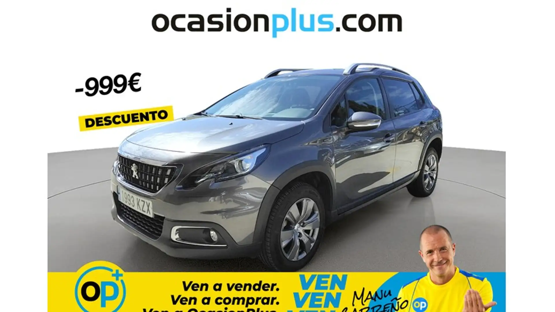 Peugeot 2008 1.5 BlueHDI S&S Signature 100 Gris - 1