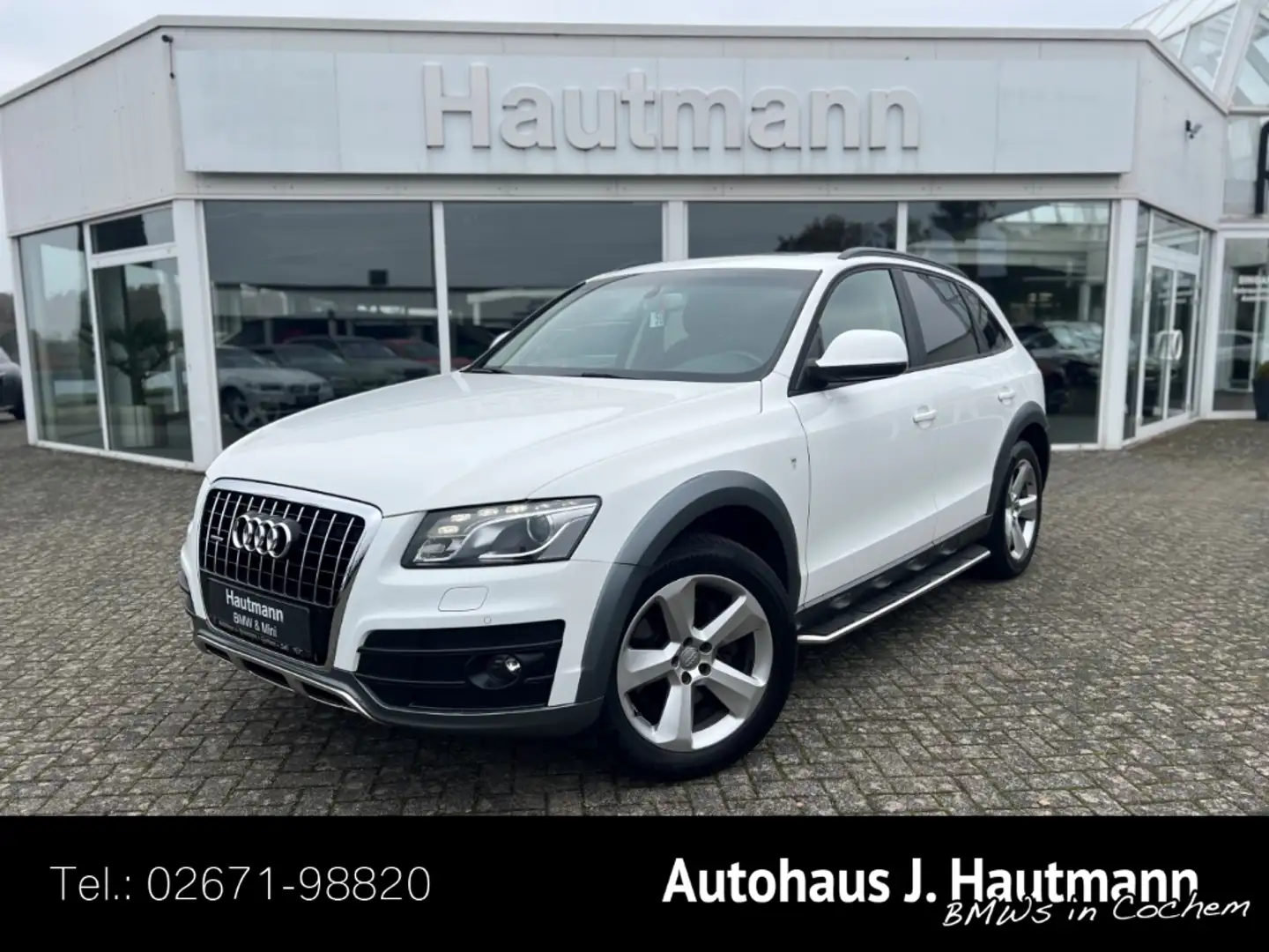 Audi Q5 3.0 TDI quattro DPF +1.HAND+AHK+NAVI+RFK+STH+ Blanc - 1