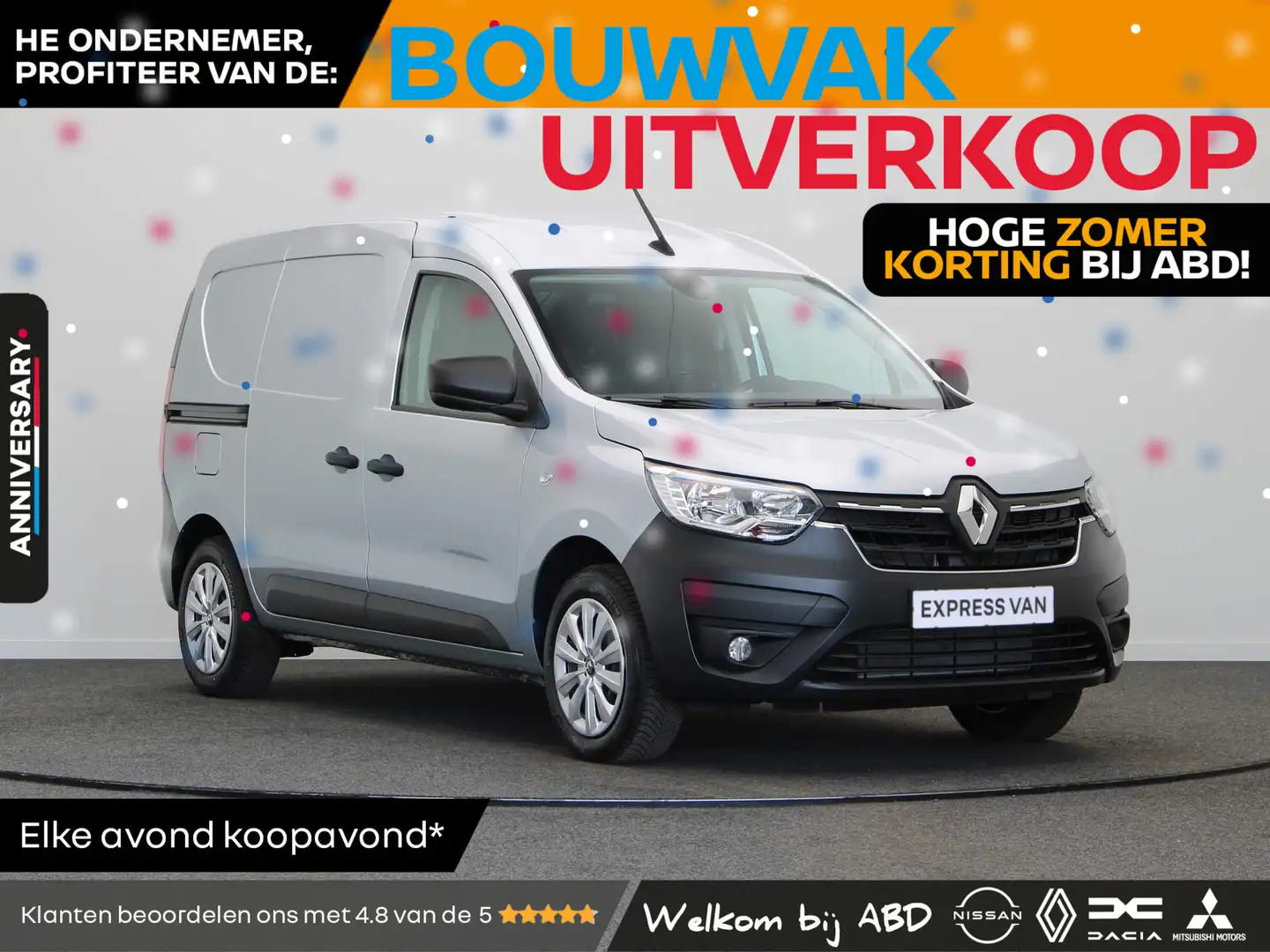 Renault Express 1.5 dCi 75pk Comfort + | BPM Voordeel | Hoge korti Argintiu - 1