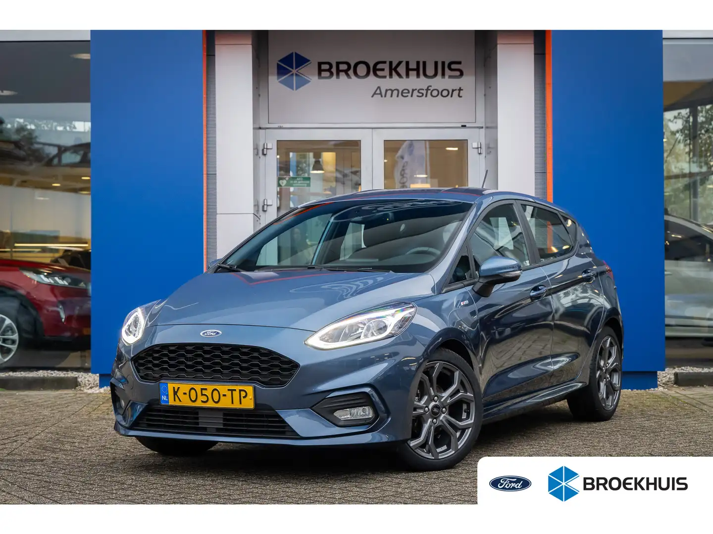 Ford Fiesta 1.0 EcoBoost Hybrid ST-Line | Adap cruise | Stoel/ Blauw - 1