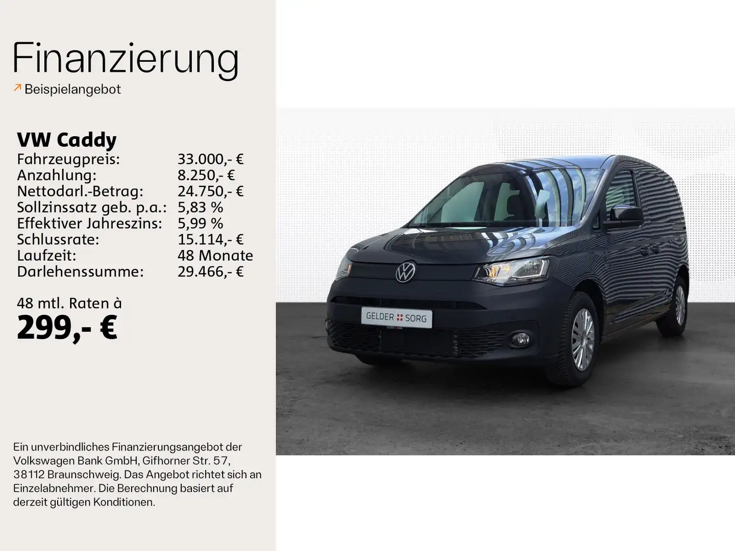 Volkswagen Caddy Life 5-Sitzer TDI *GJR*AGR*EPH*Winterpaket Grau - 2