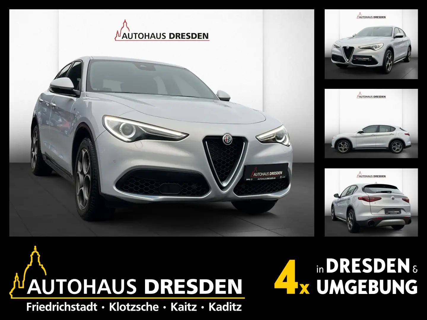 Alfa Romeo Stelvio 2.0Turbo 16V 4WD BI-XEN / NAVI / W-PAKET Bleu - 1