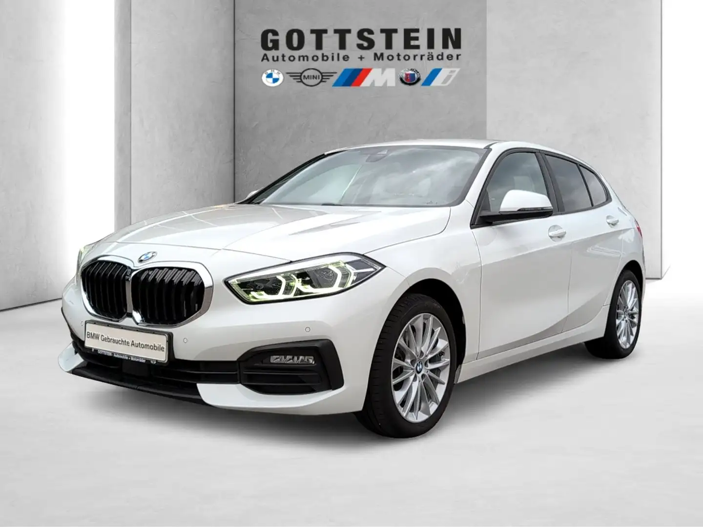 BMW 118 i 5-Türer Aut. Advantage Weiß - 1