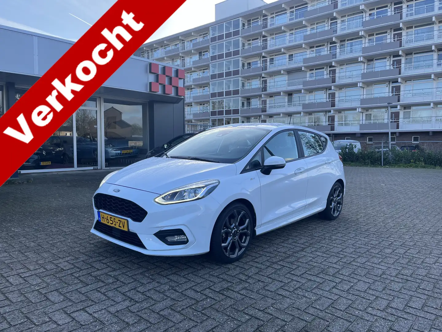 Ford Fiesta 1.0 EcoBoost ST-Line Lmv Applecarplay Klima Cruise Wit - 1
