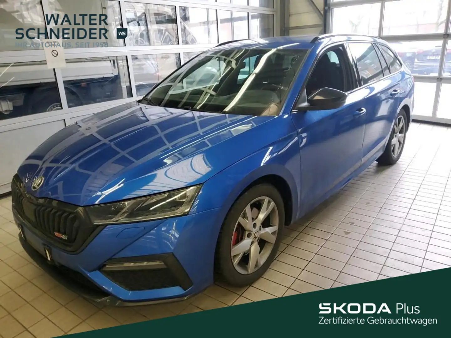 Skoda Octavia Combi 2.0 TDI DSG RS Navi Matrix AHK Blau - 1