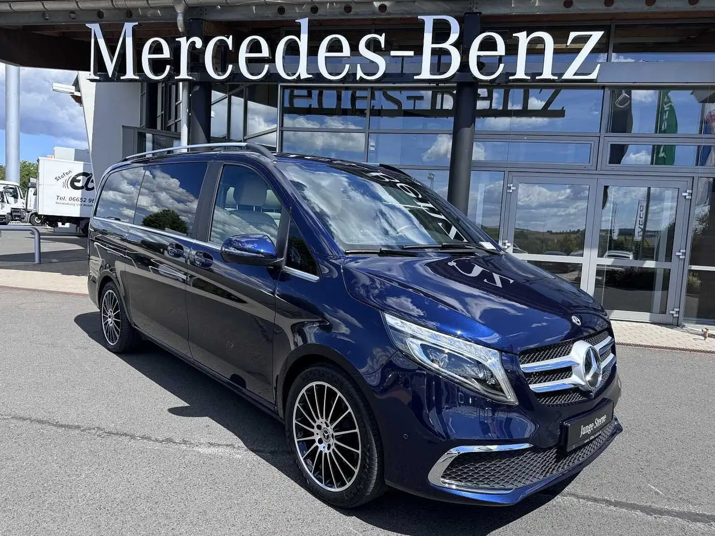 Mercedes-Benz V 300 d EXCLUSIVE EDITION DISTONIC Stdh Panorama Blauw - 1