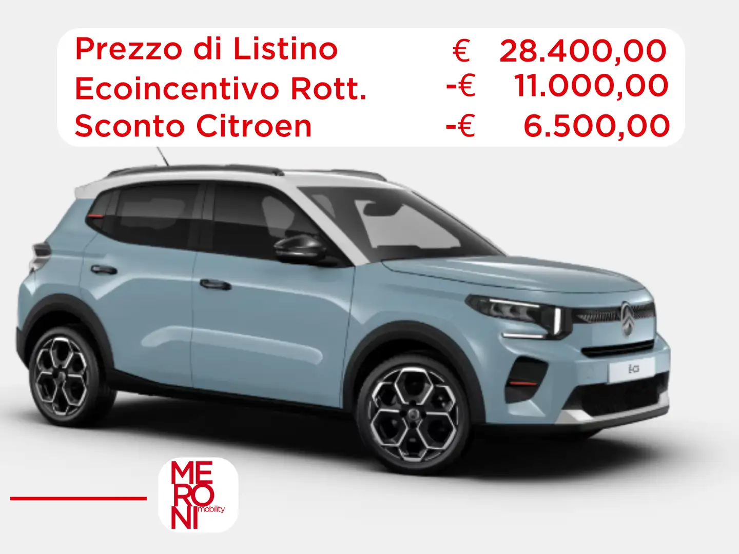Citroen C3 Elettrica 83kw 113cv MAX (ECOINCENTIVO) Blauw - 1