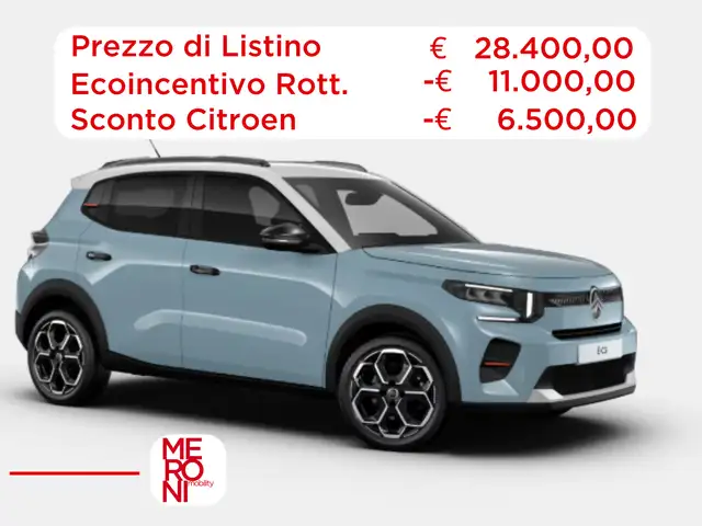 Citroen C3 Elettrica 83kw 113cv MAX (ECOINCENTIVO)