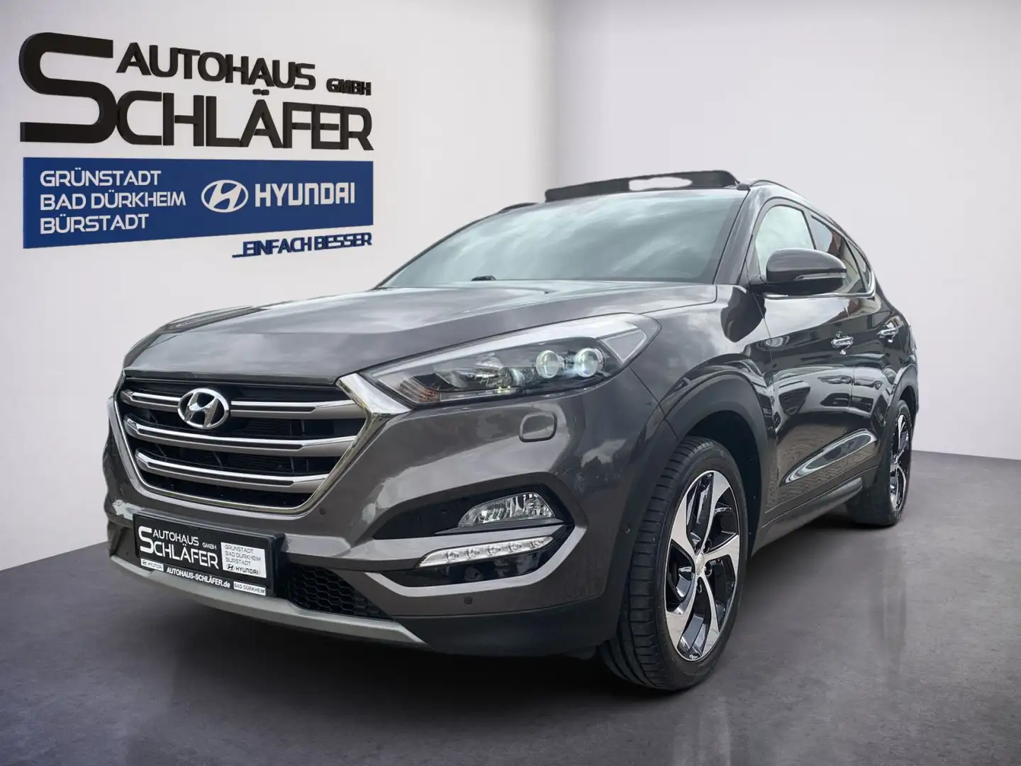 Hyundai TUCSON TUCSON 1.6 Turbo 7-DCT Premium 4WD Leder Pan.Dac Grau - 1