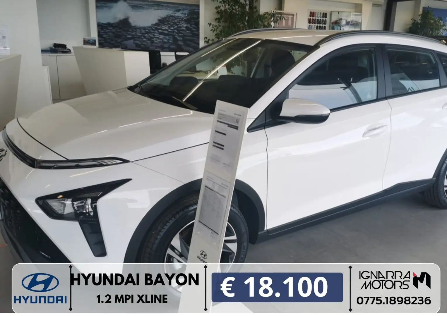 Hyundai BAYON BAYON 1.2 MPI XLINE 1288 ECOINCENTIVO Bianco - 1