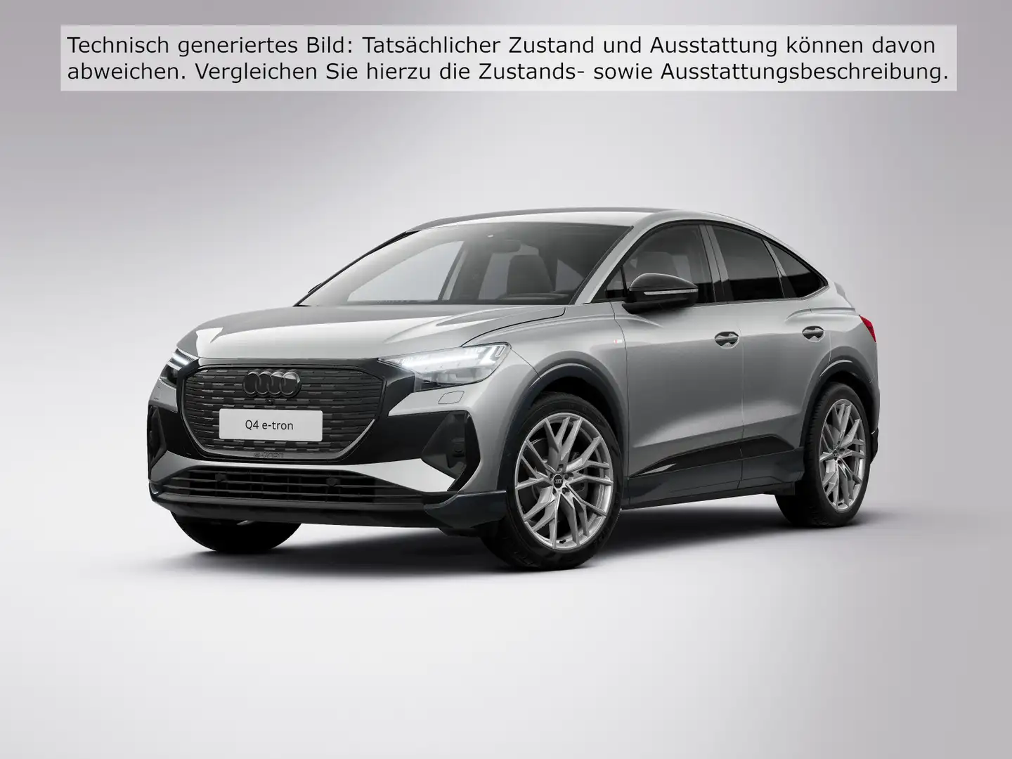 Audi Q4 e-tron 45 qu. 2x S line*AHK*MATRIX* Gris - 2