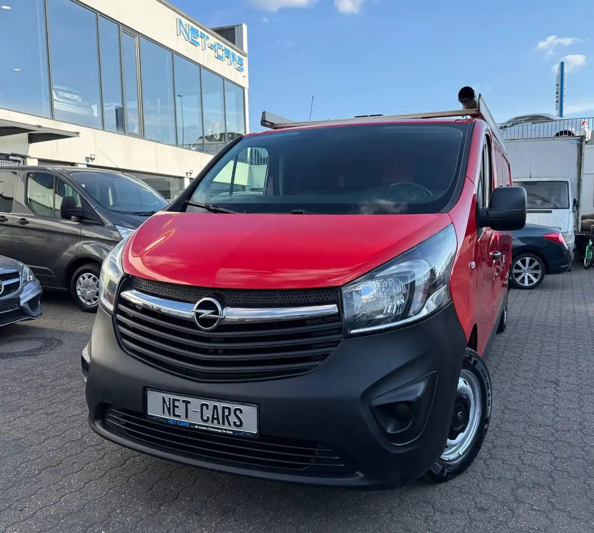 Opel Vivaro 1,6 Kasten L2H1*Dachträger+Regale*1HAND Piros - 1