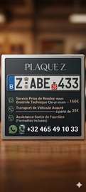 passage controle technique plaque Z