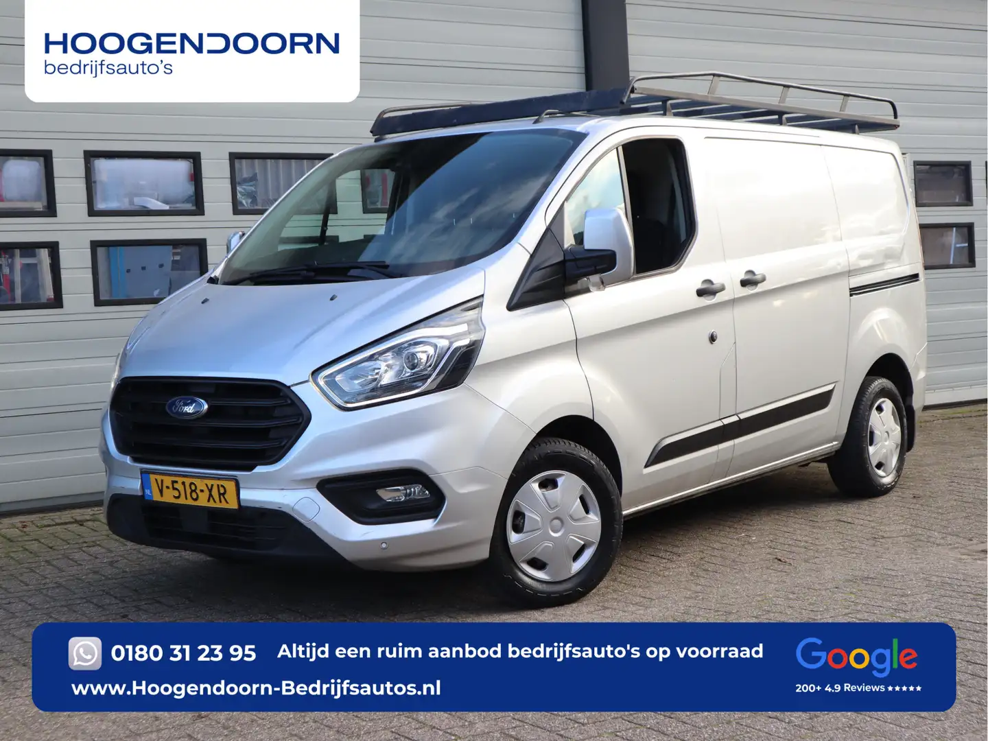 Ford Transit Custom 2.0 TDCI 131pk Euro 6 - Schuifdr. L+R - Trekhaak - Plateado - 1