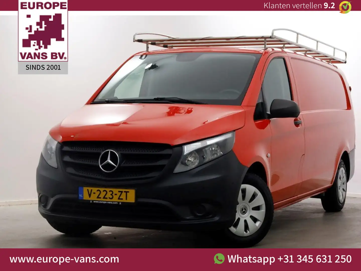 Mercedes-Benz Vito 114 CDI 136pk XL Extra Lang Airco/Navi 06-2019 Rood - 1