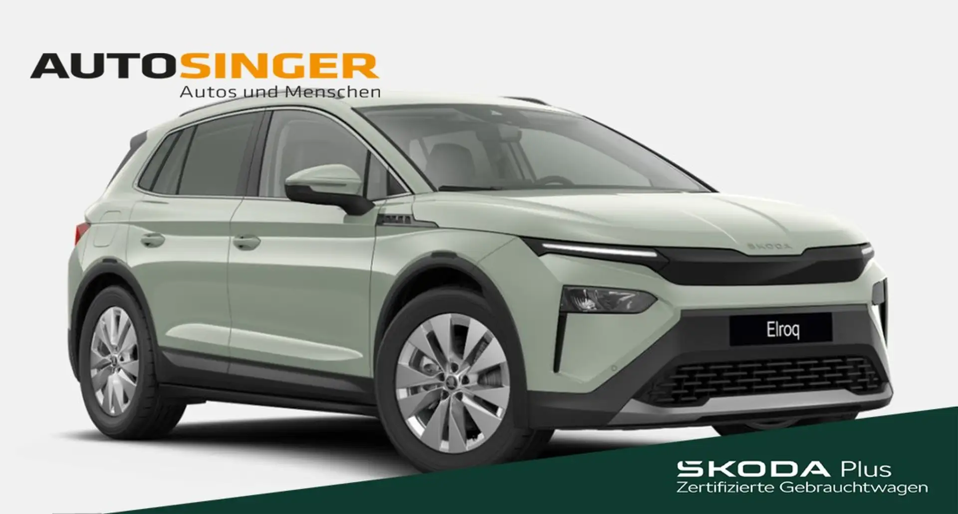 Skoda Elroq 85 *AHK*WÄRME*MATRIX*NAV*ACC*R-CAM*KEYLESS Zöld - 1