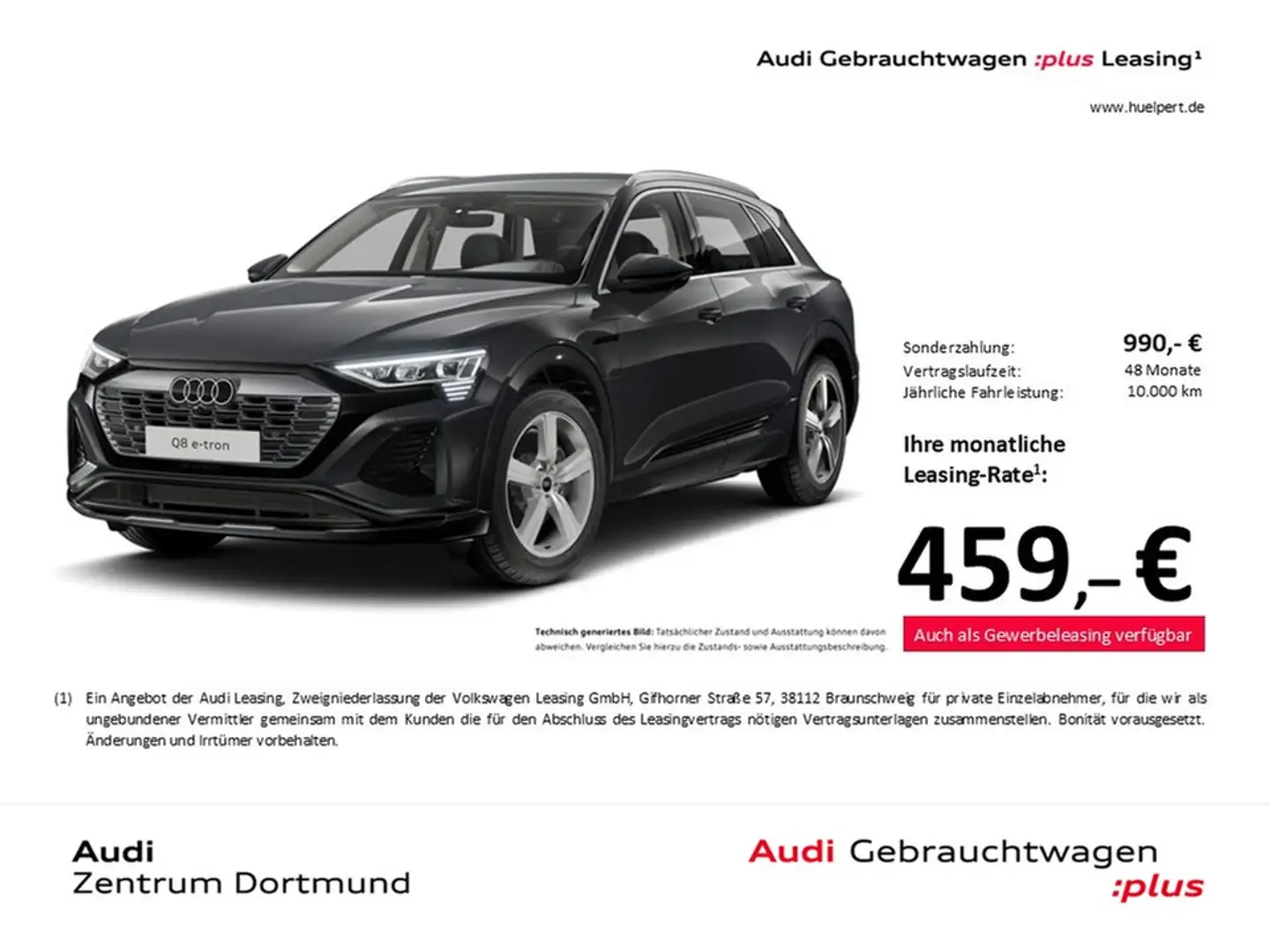 Audi Q8 e-tron 50 quattro S LINE 360°CAM LM20 EKLAPPE Grau - 1