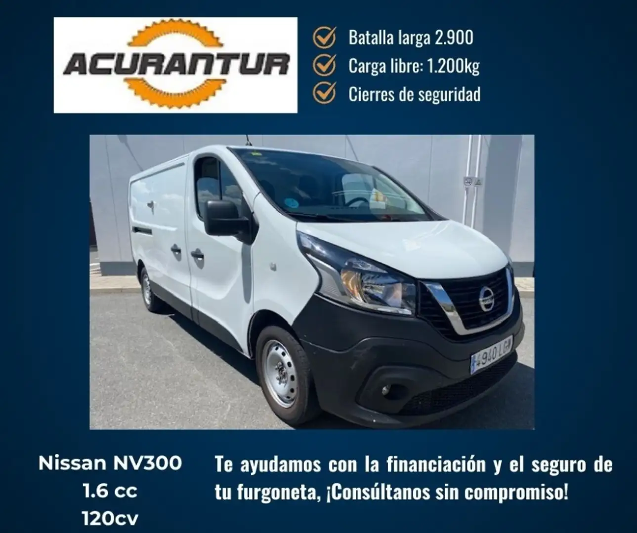 Nissan NV300 Furgón 1.6dCi L2H1 1.2T Comfort 120 - 1