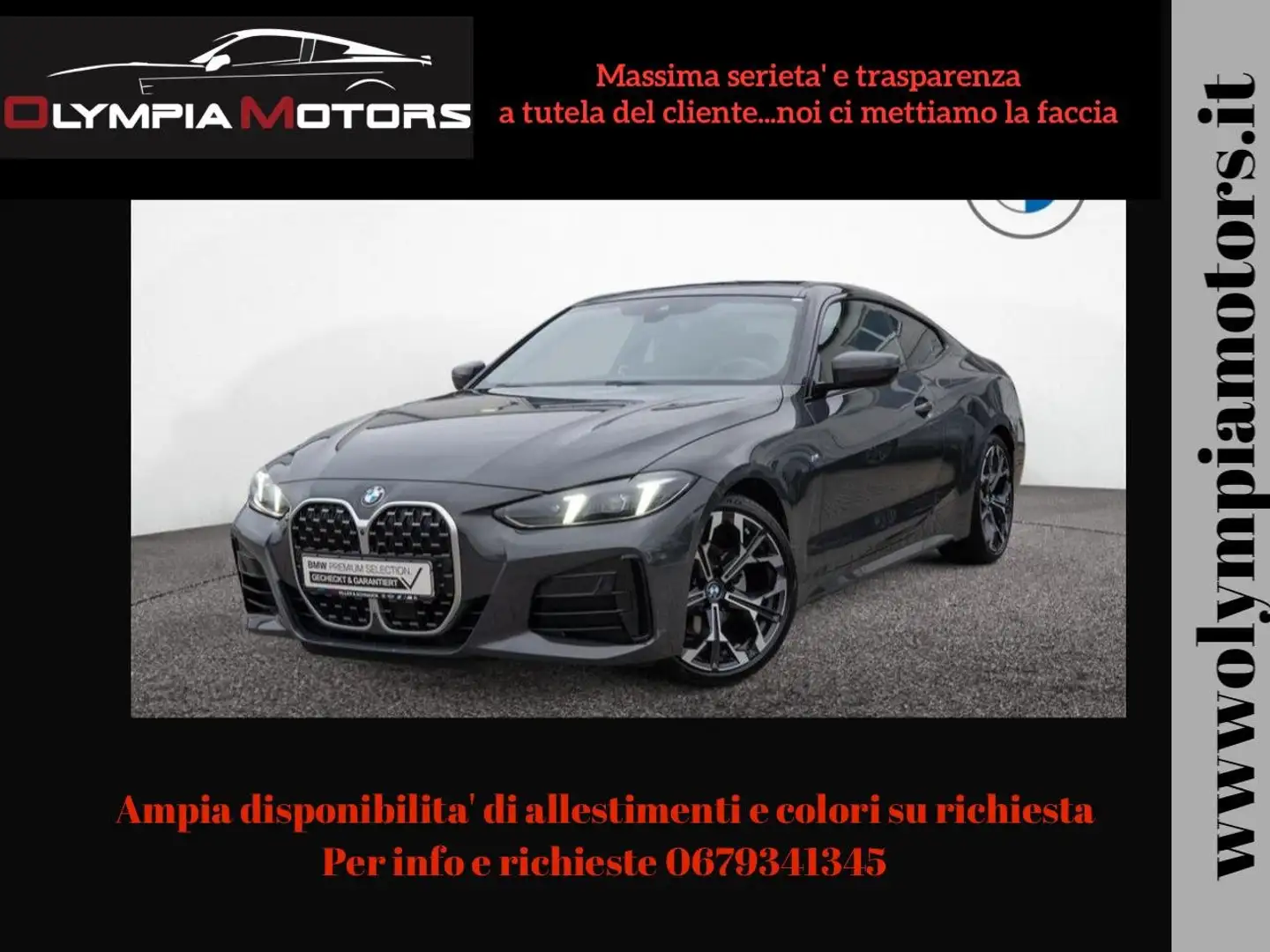 BMW 420 I COUPE M SPORT CURVED DISPLAY LED TETTO 19 KAMERA Grigio - 1