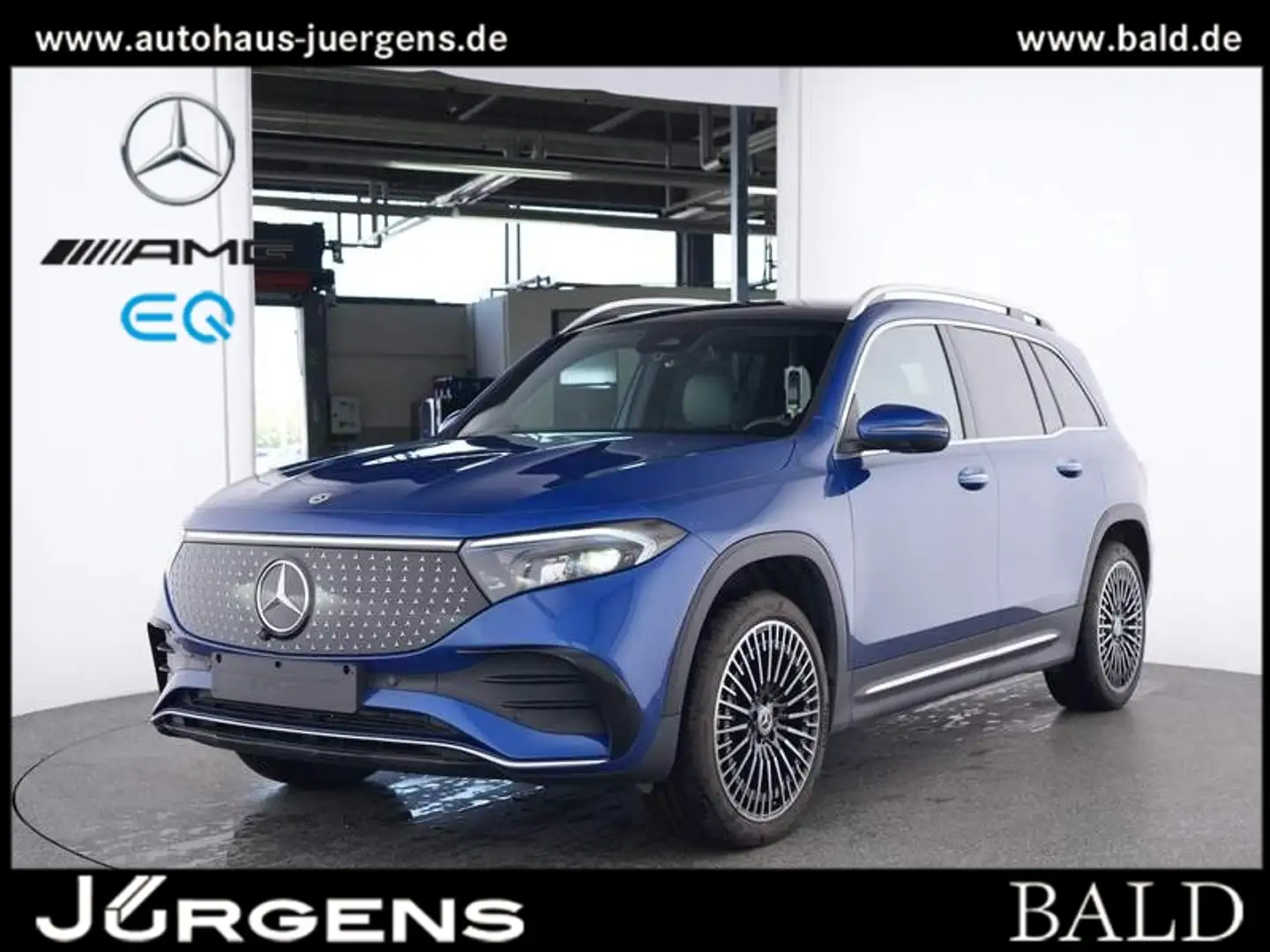 Mercedes-Benz EQB 300 4M AMG-Sport/Pano/Distr/Memo/Winter/20' Blauw - 2