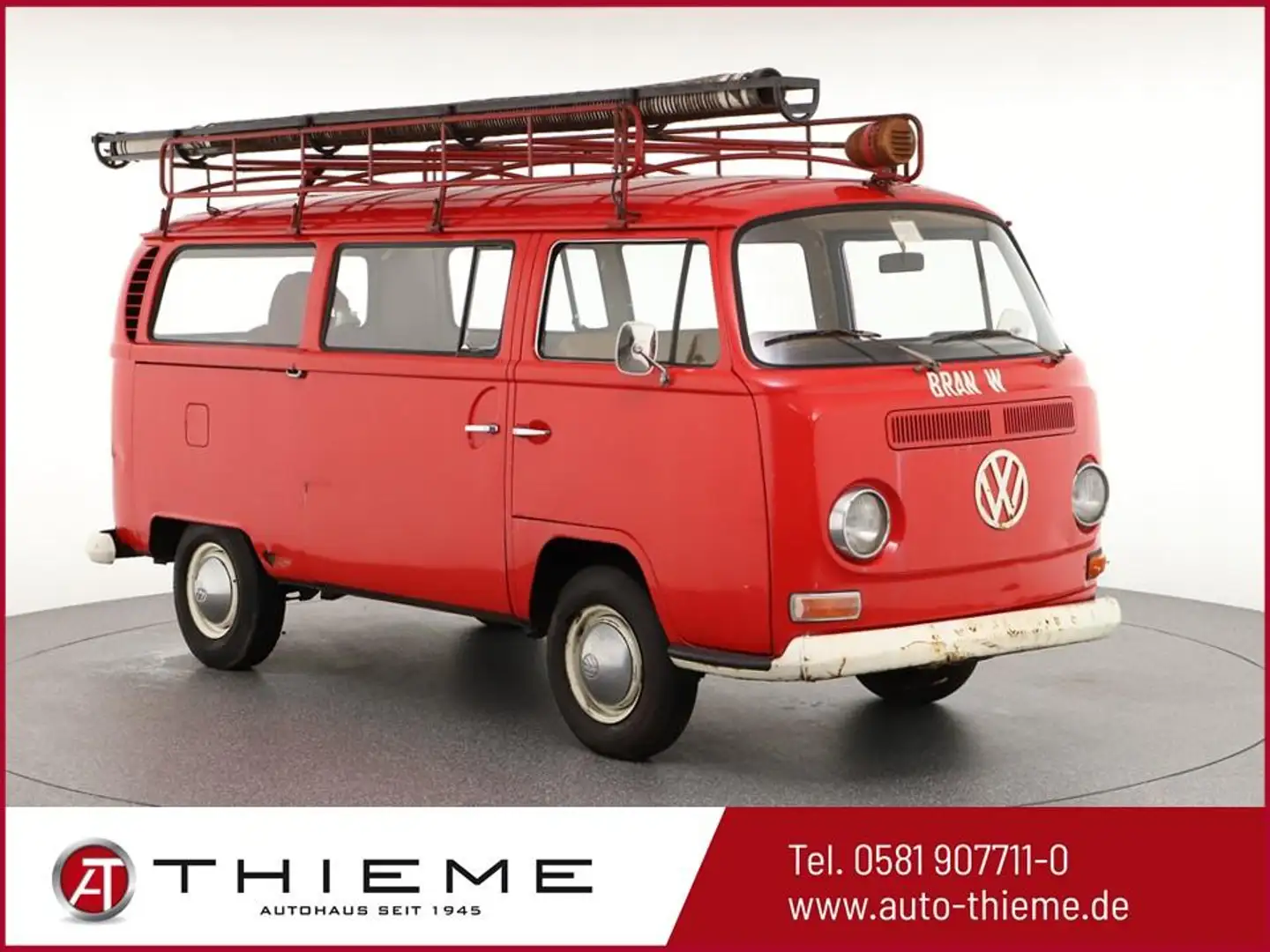 Volkswagen T2 Feuerwehr Umbau/Rarität/1969/AHK/Oldtimer 1.6 3... crvena - 1