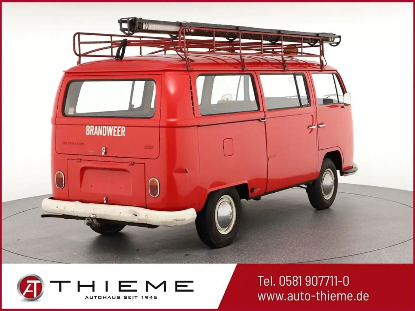 Volkswagen T2 Feuerwehr Umbau/Rarität/1969/AHK/Oldtimer 1.6 3... Rot - 2