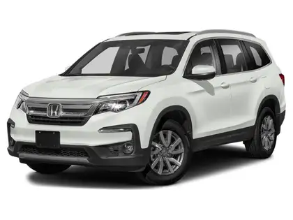White 2021 Honda Pilot EX-L AWD with Navigation SUV / Crossover 9-Speed Automatic