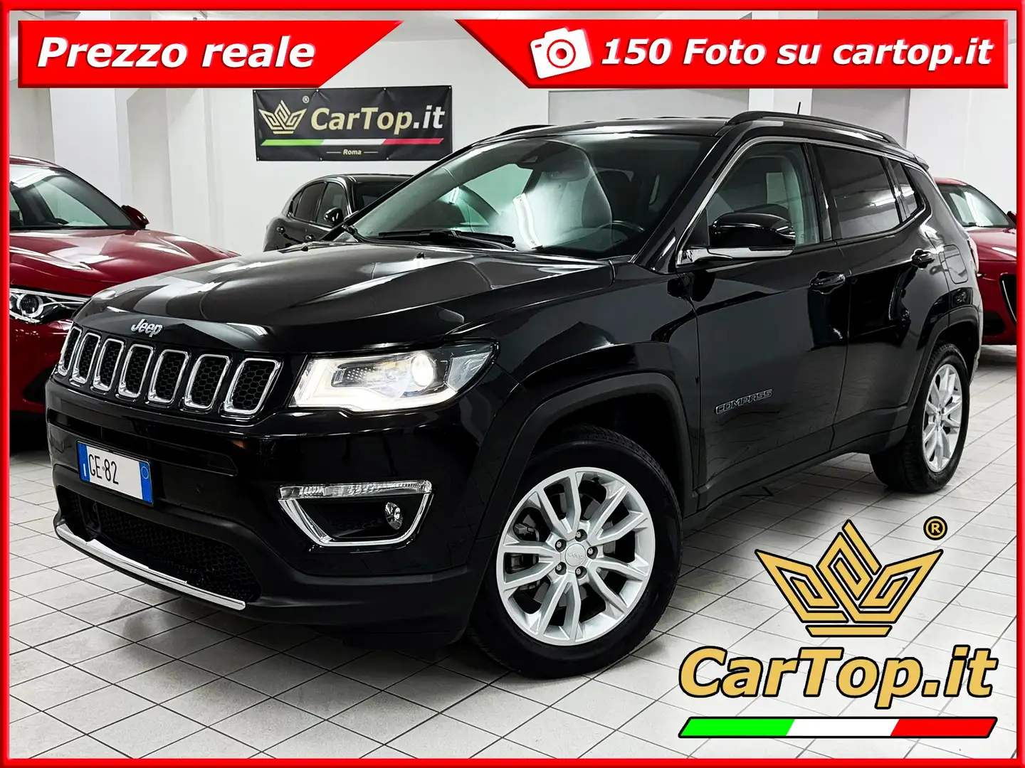 Jeep Compass 1.3 T4 PHEV LIMITED 4XE AT6 PELLE TOTALE SED. RISC Nero - 1