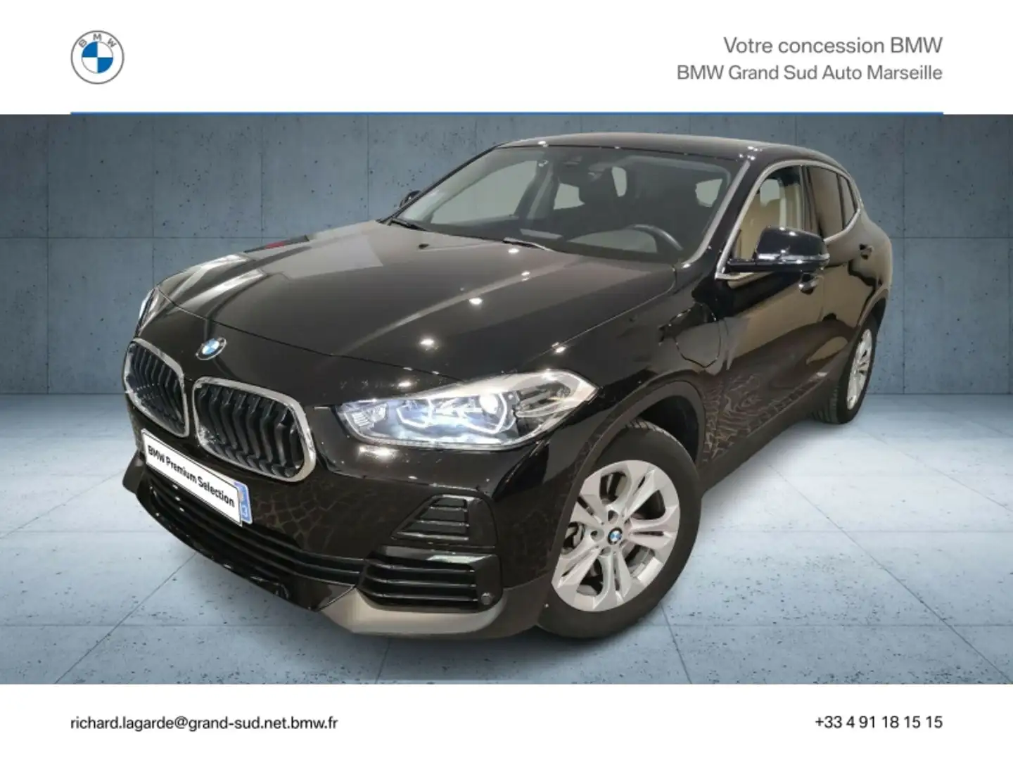 BMW X2 xDrive25eA 220ch Lounge Euro6d-T 6cv Zwart - 1