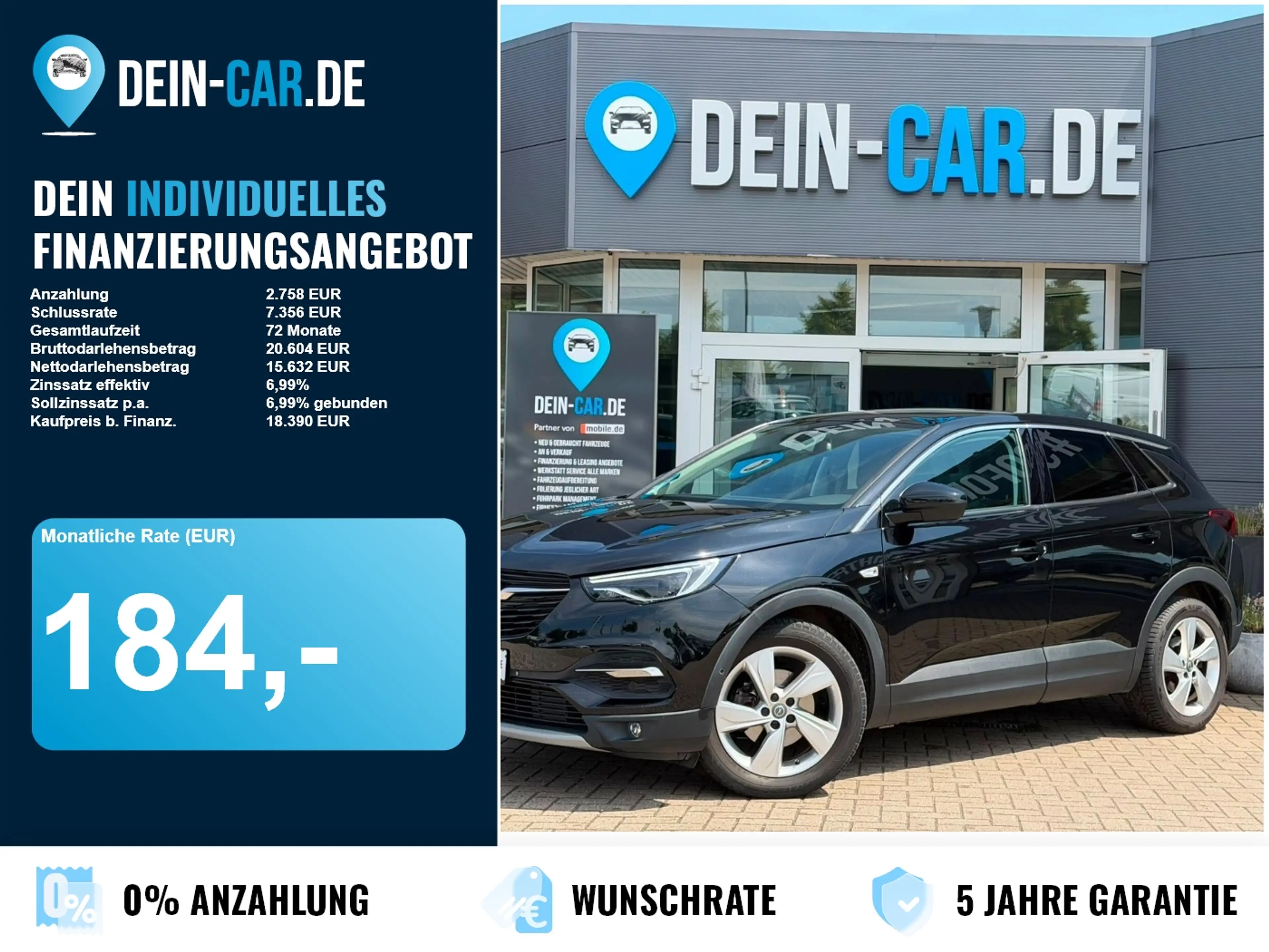 Opel Grandland (X) LED Navi PDC Pano SHZ SpurW el.Heck