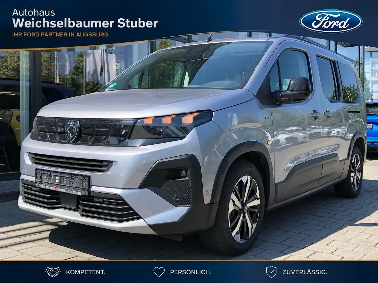 Peugeot Rifter 1.5 Aut. Allure L2 PARAVAN Rollstuhl Transporter Grau - 1