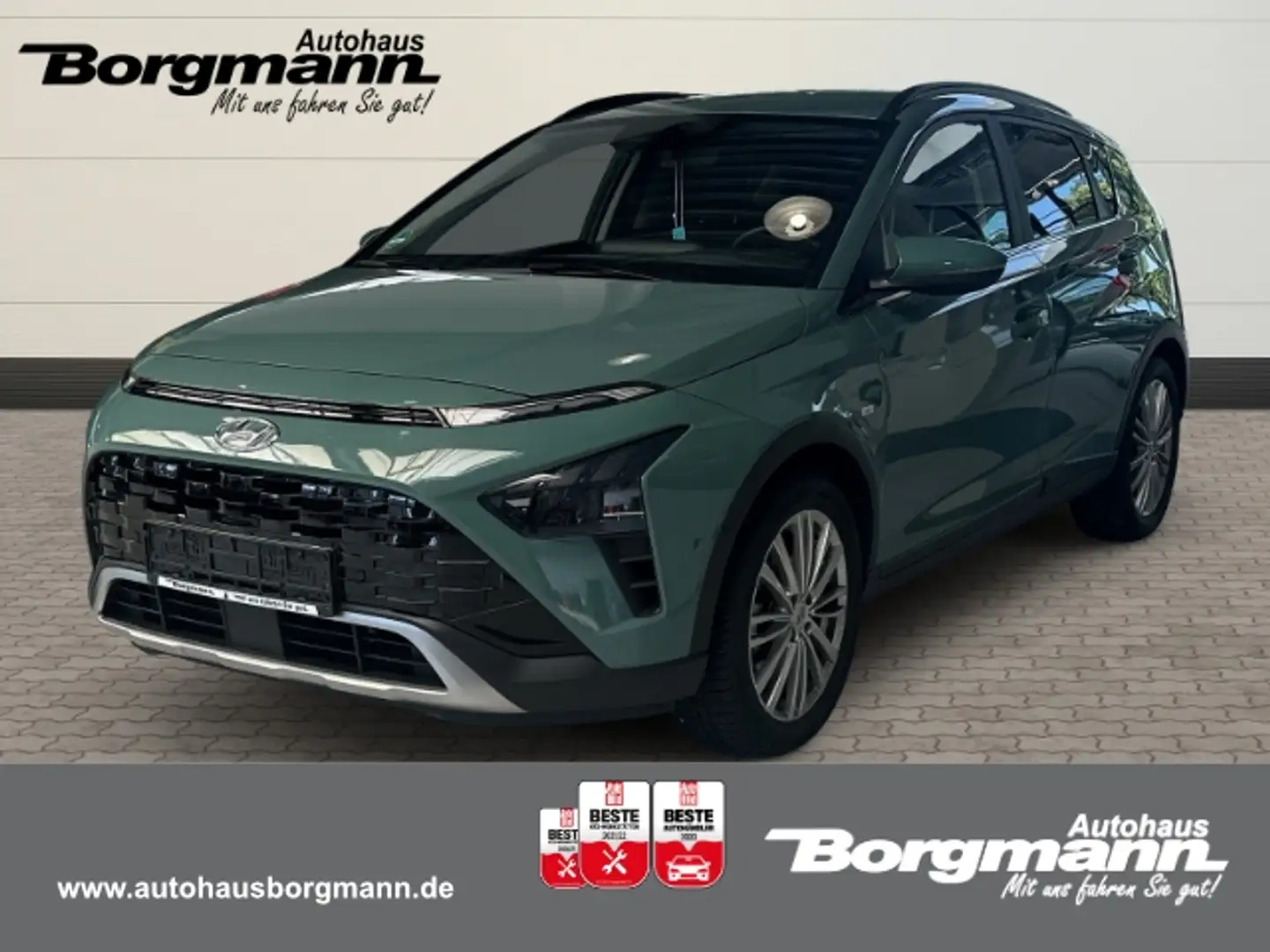 Hyundai BAYON Mild-Hybrid 2WD T-GDI EU6d 1.0 T-Gdi (120PS) 48V i Grün - 1