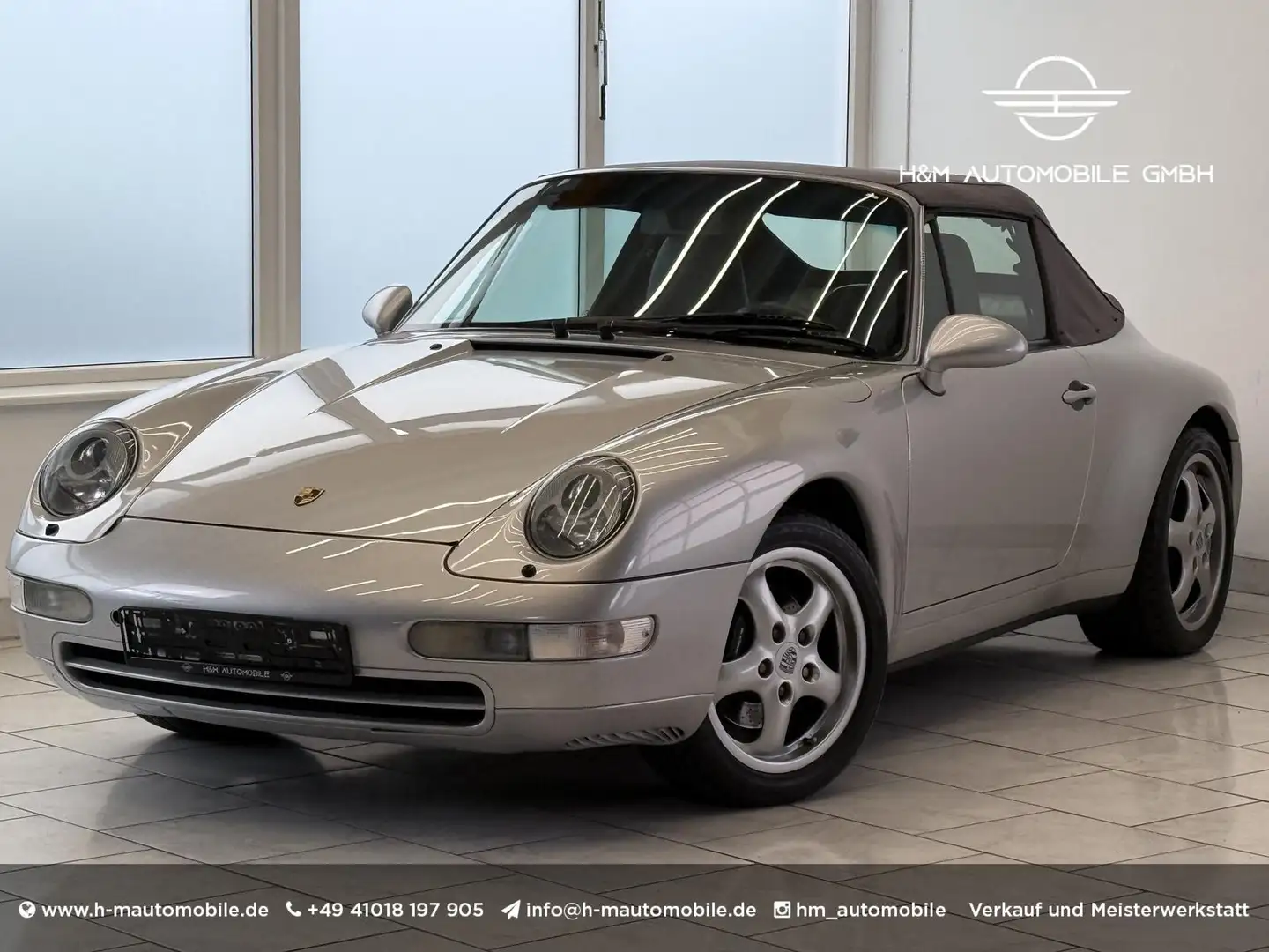 Porsche 993 Carrera Cabriolet - Tiptronic/Leder/Klima Silber - 1