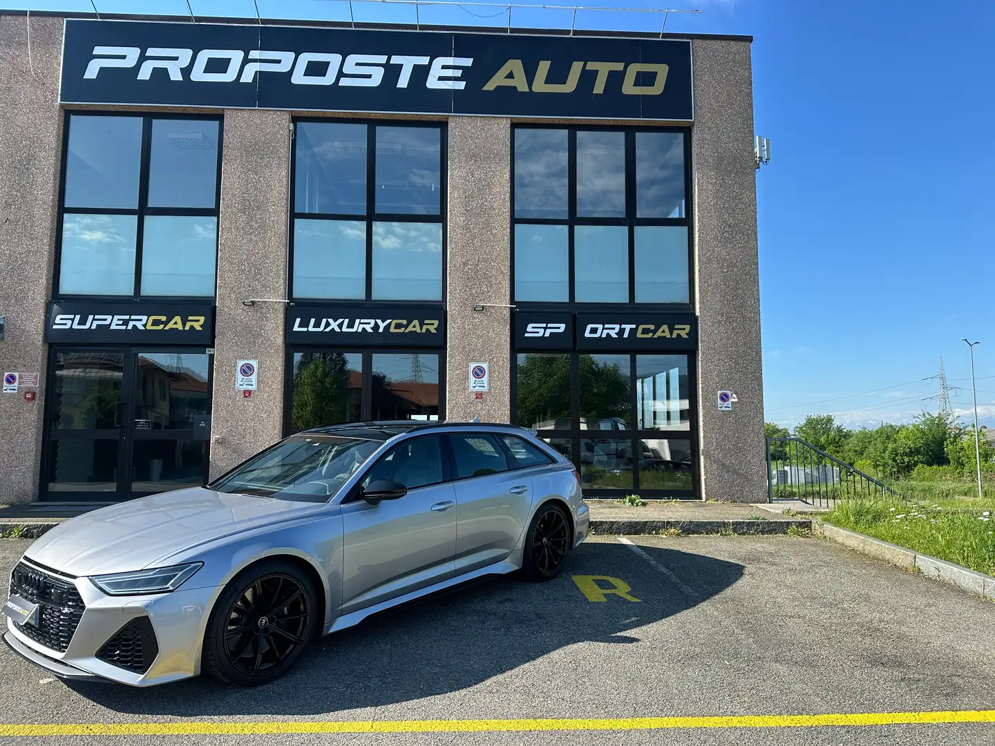 Audi RS6 Avant 4.0 mhev quattro tiptronic PREZZO REALE Zilver - 1