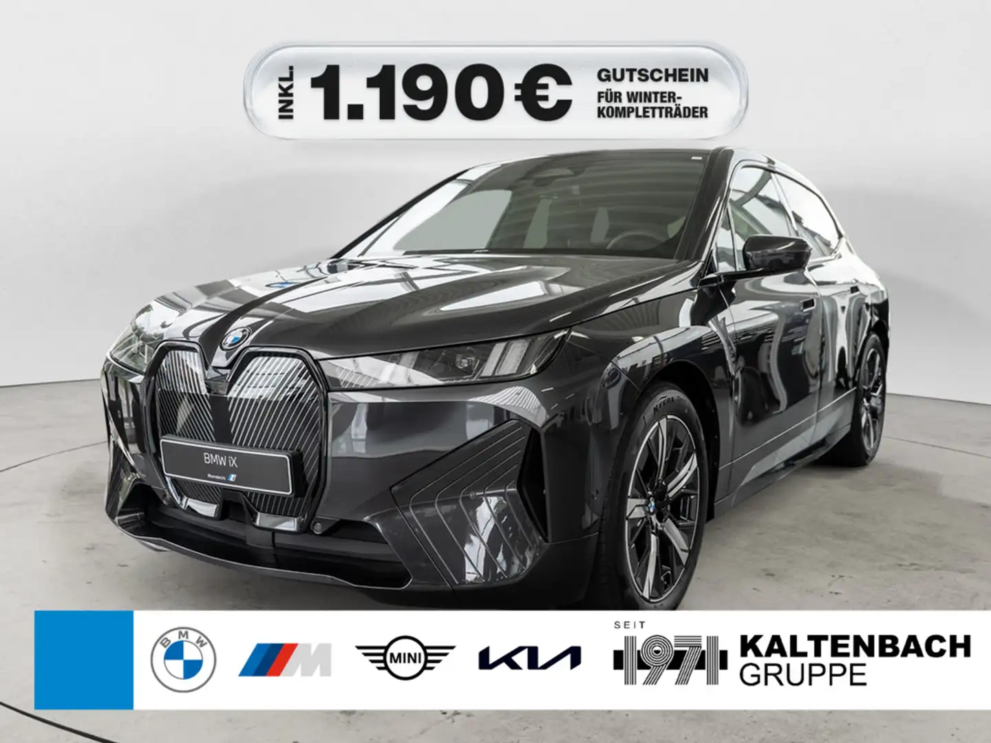 BMW iX xDrive 45 FACEL. LED ACC AHK NAVI H/K SHZ Gris - 1