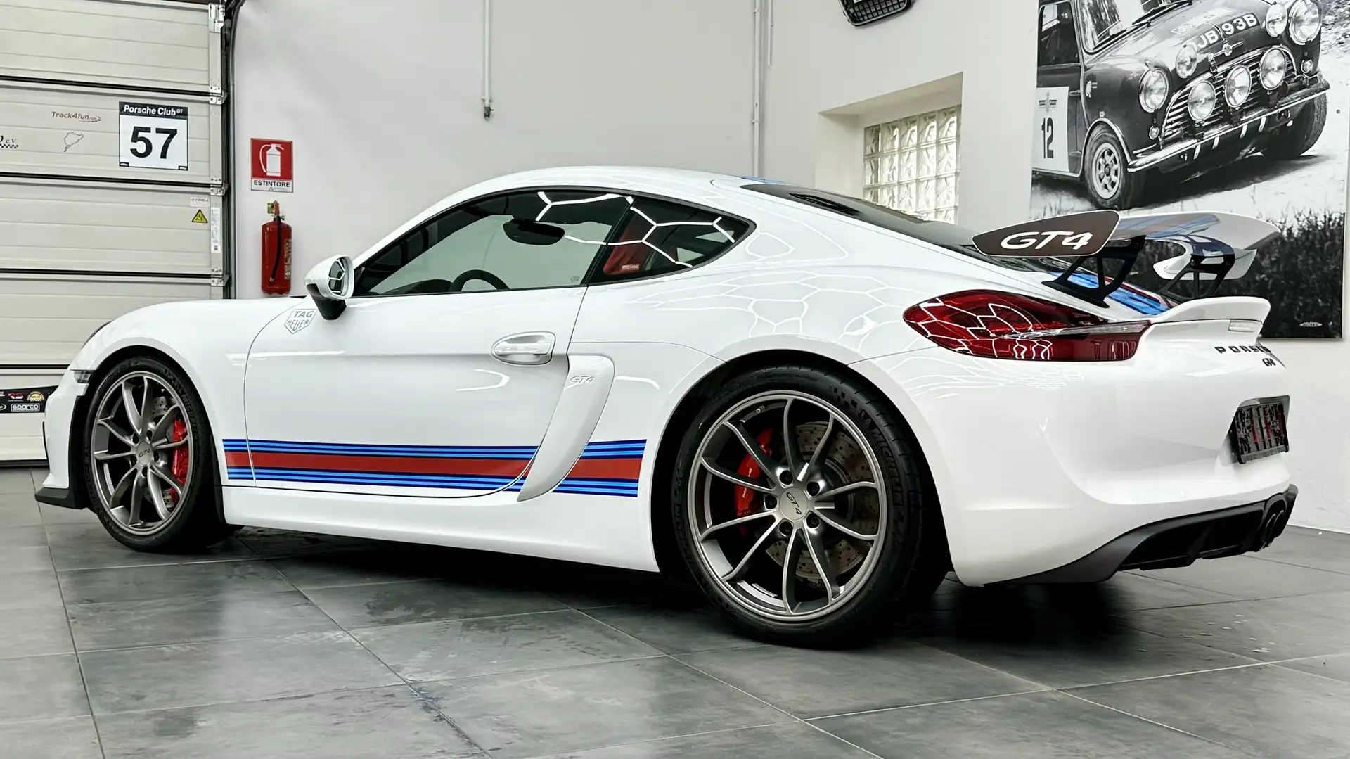 Porsche Cayman 3.8 GT4 Clubsport livrea martini originale Bianco - 2