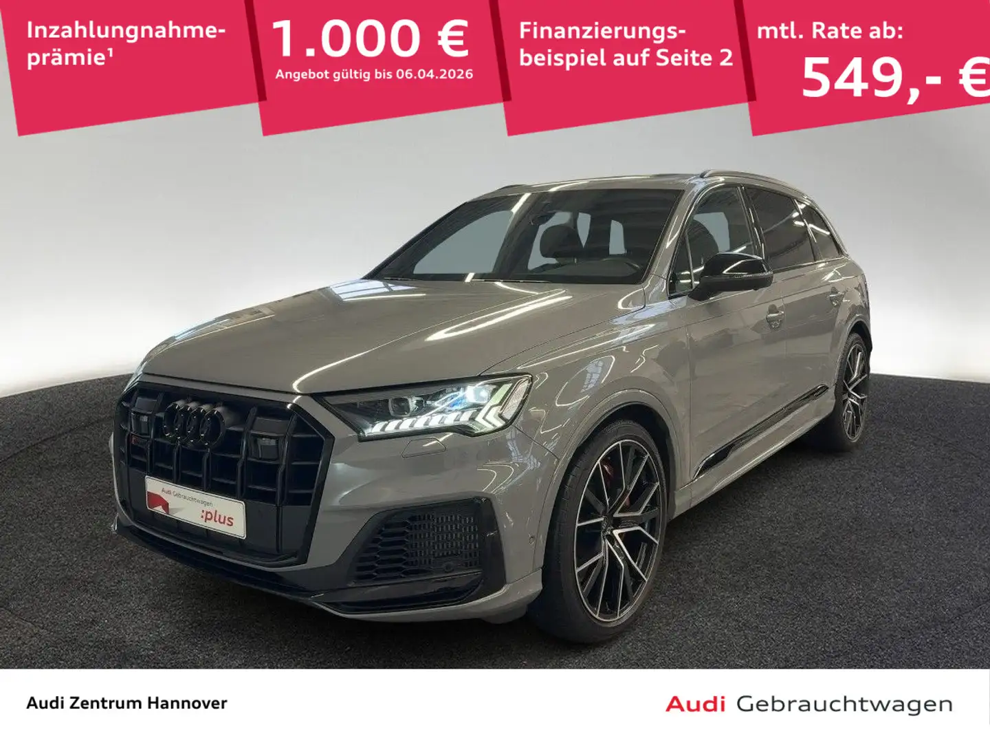 Audi SQ7 4.0 TFSI quattro competition plus Laser Pano Gris - 1