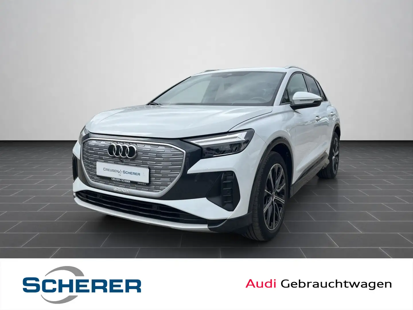 Audi Q4 e-tron 150 kW advanced NAVI SHZ LED KLIMA GRA Blanc - 1