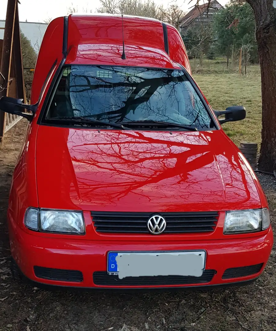 Volkswagen Caddy Vw Caddy 1.4 Behörde orig .45000km AHK LKW Rojo - 1